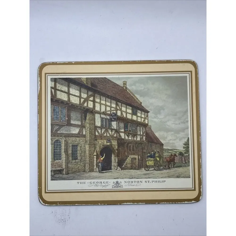 Pimpernel Traditional Collection English Village Place Mats And Coasters Vintage
